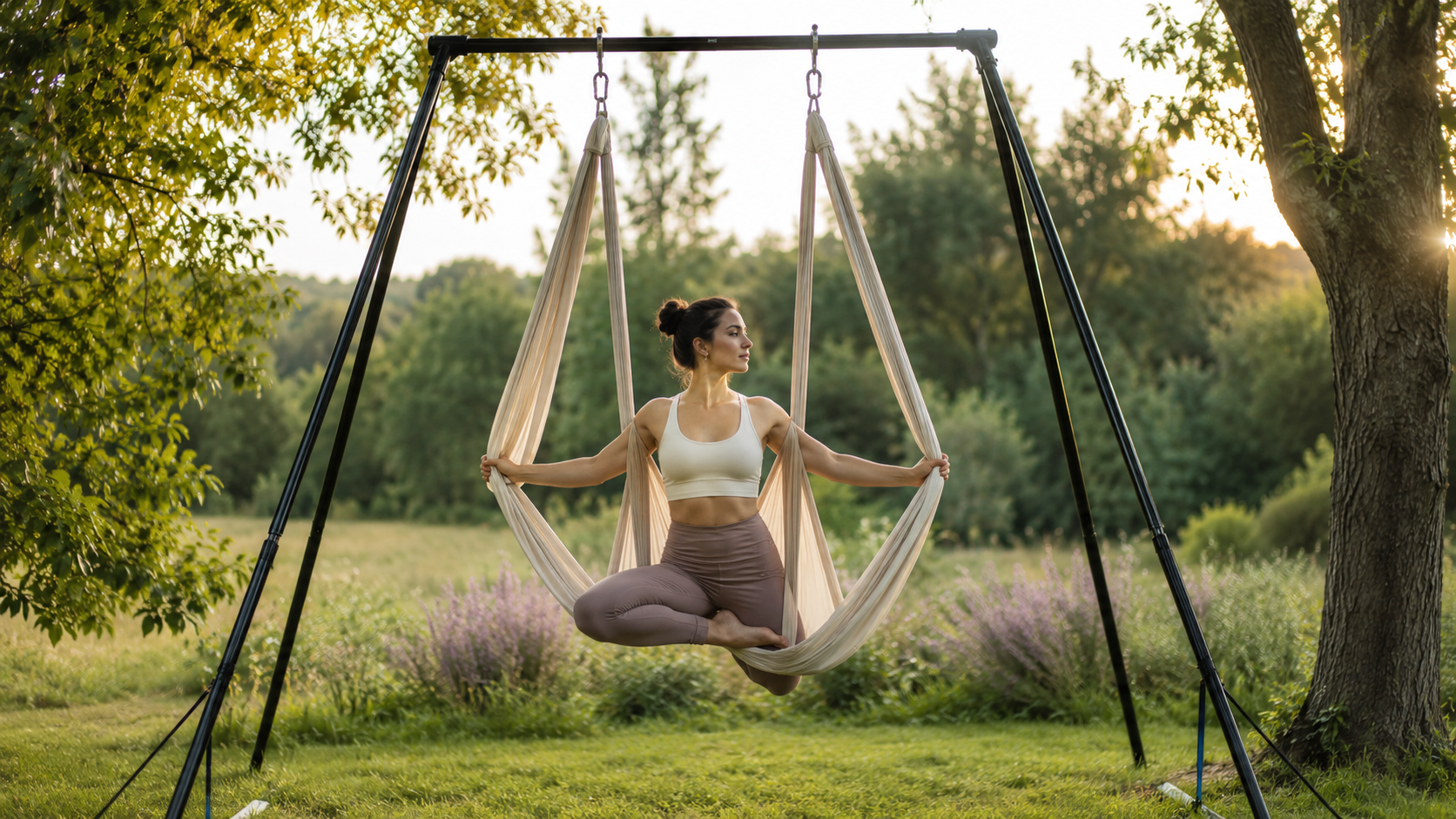 Outdoor Aerial Yoga