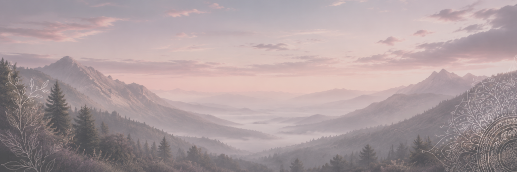 Bergpanorama in sanfter Morgenstimmung
